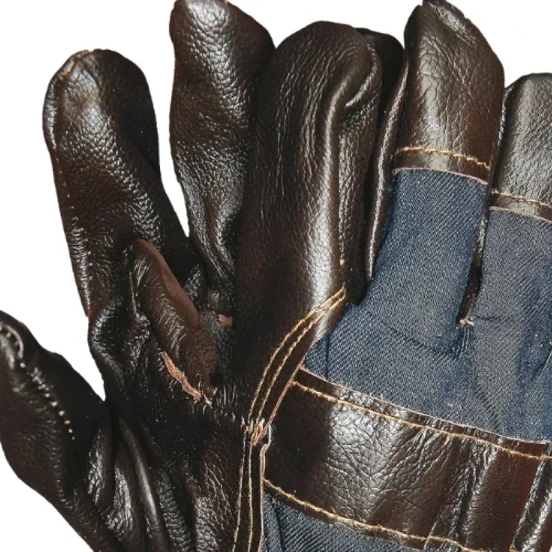 Reis RLCMN stavebné rukavice Brown/Denim 10
