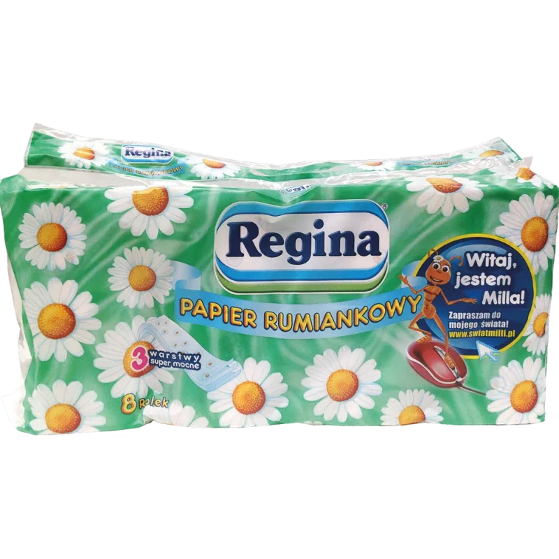 Regina CHAMOMILE PAP 3V toaletný papier biely 8 ks