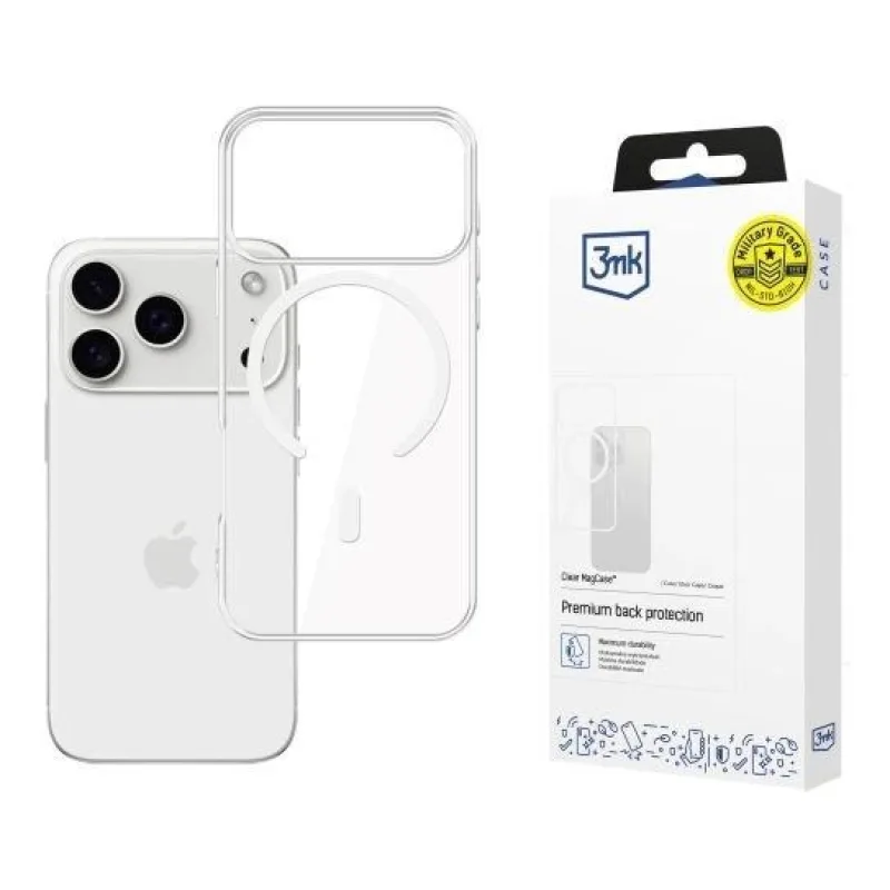 3mk ochranný kryt Clear MagCase pro Apple iPhone 17 Pro Max 5903108665056