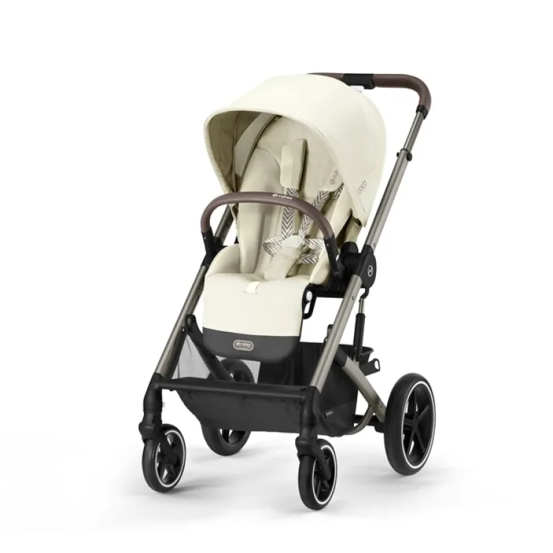 CYBEX športový kočík Balios S Lux - seashell beige (silver frame)