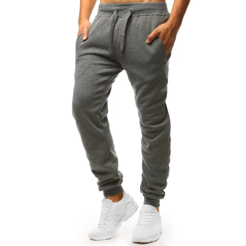 Dstreet UX2872 pánské tepláky sivé XL