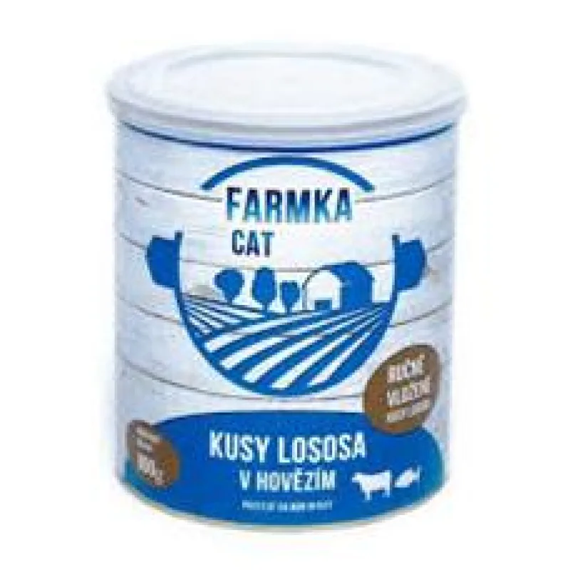 FARMKA Cat s lososem, konzerva 400g