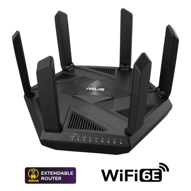 ASUS RT-AXE7800 (AXE7800) WiFi 6E Extendable Router, 2.5G port, AiMesh,…