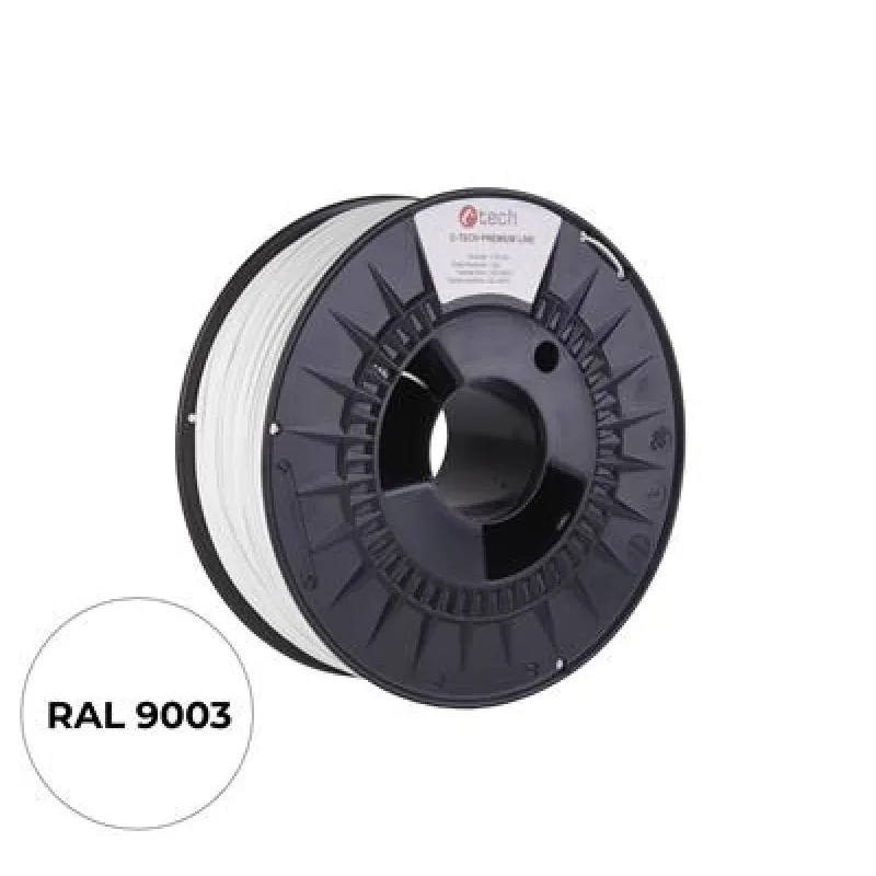 Tlačová struna (filament) C-TECH PREMIUM LINE, ASA, dopravná biela,…