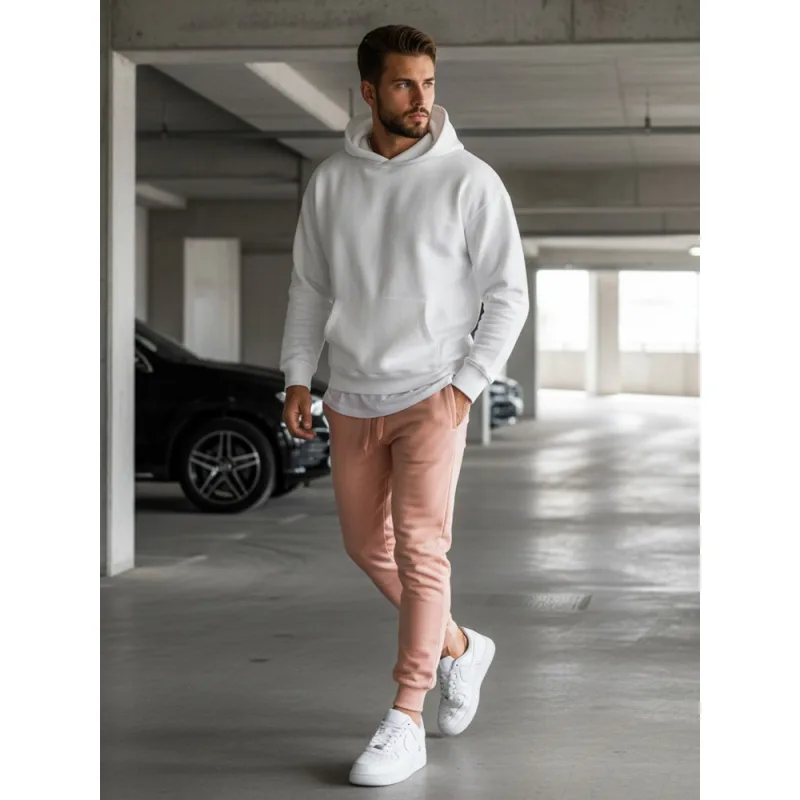 Pánske tepláky ružové Dstreet UX3452 L