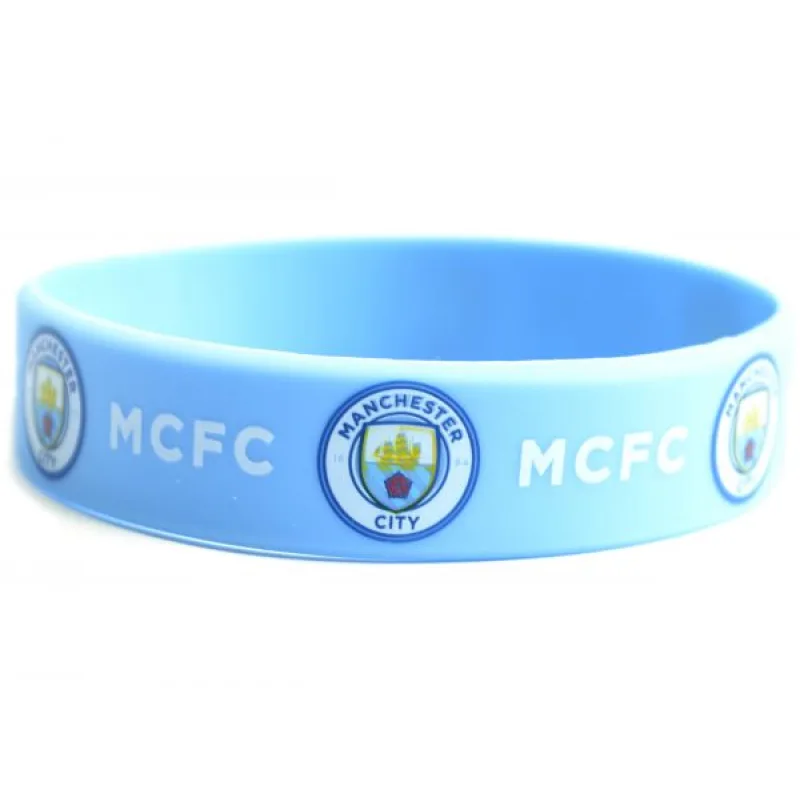 Manchester City náramok bledomodrý - SKLADOM