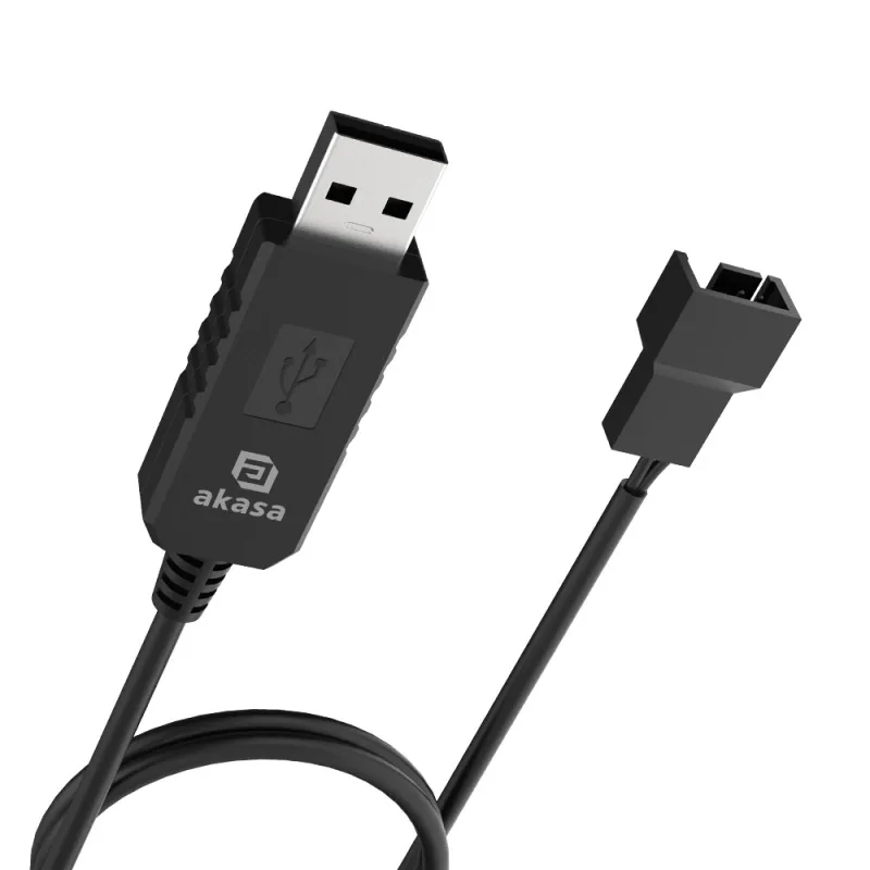 AKASA - 5V to 12V DC Step-Up Voltage Converter Cable pre USB na 3-Pin & 4…