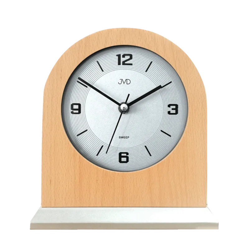 JVD Dřevěné netikající tiché stolní retro hodiny JVD HS24012/68