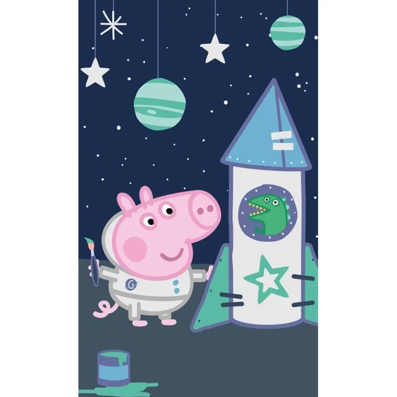 Detský uteráčik Prasiatko Pepina Tomík Astronaut 30x50 cm