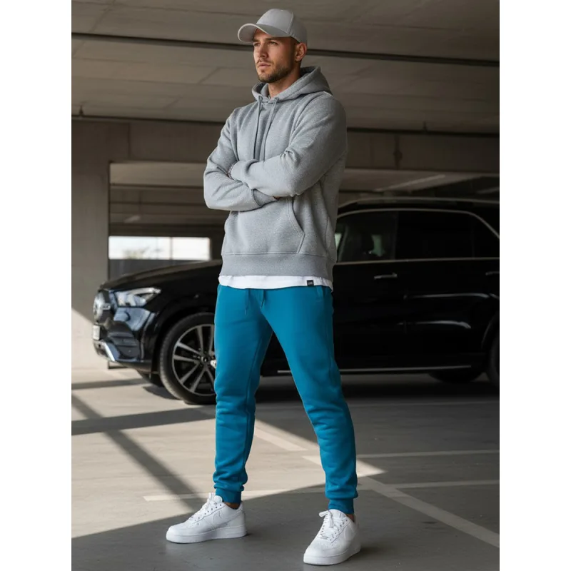 Pánske tepláky modré Dstreet UX3428 XL