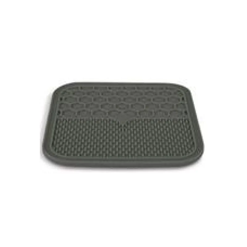Lízací podložka pro psy SILICONE šedá M Zolux 21 cm x 21 cm x 1,2 cm - šedá M