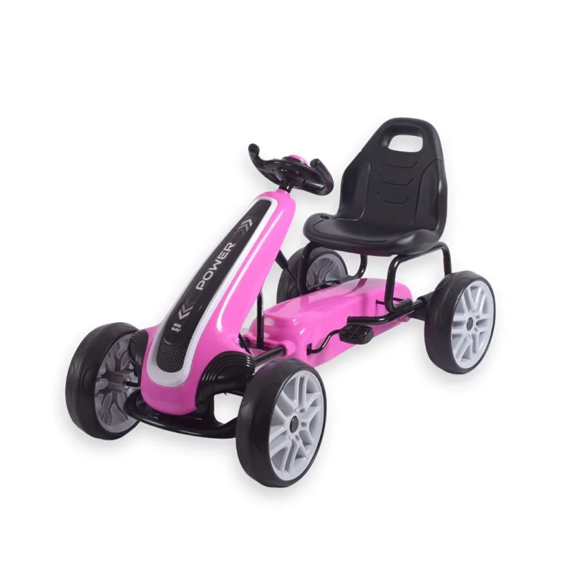 POŠKODENÝ OBAL Detská šliapacia motokára Go-kart Milly Mally Power rúžová