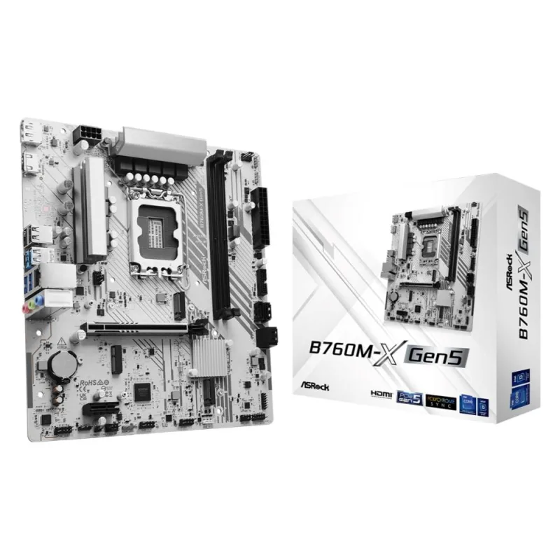 ASRock MB Sc LGA1700 B760M-X Gen5, Intel B760, 2xDDR5, 1xDP, 1xHDMI, …
