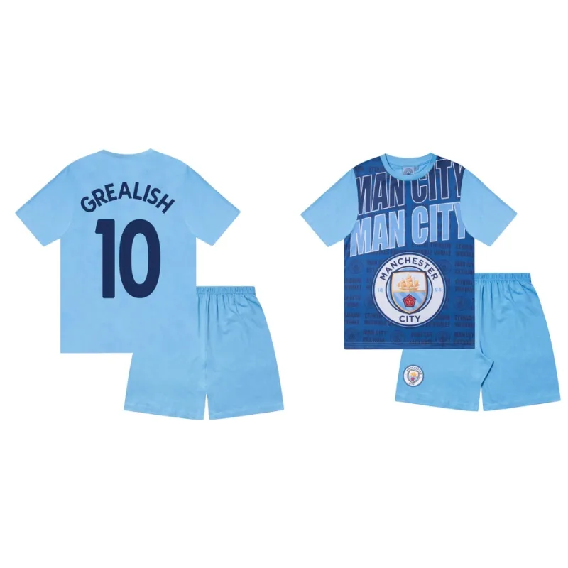 Manchester City Jack GREALISH pyžamo modré detské - SKLADOM