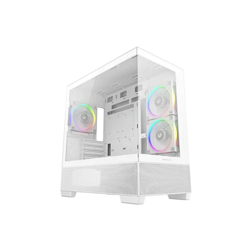 DEEPCOOL Case CG380 3F WH, mATX, ARGB, Průhledná bočnice, 3x120mm Fan,…