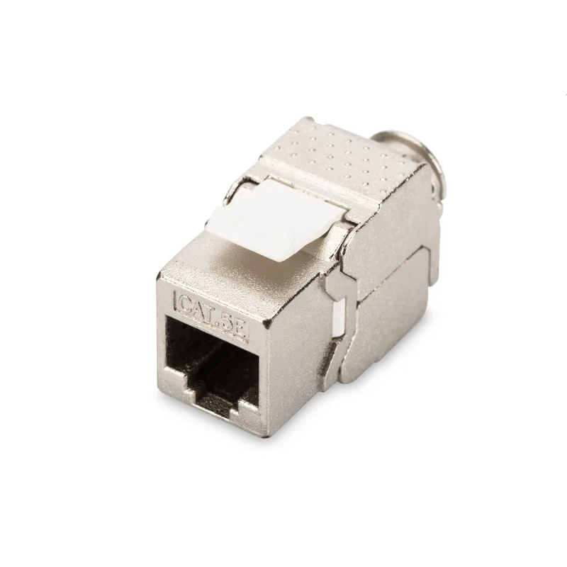 DIGITUS Keystone Cat5E, tieneny STP, tool free, strieborný DN-93512