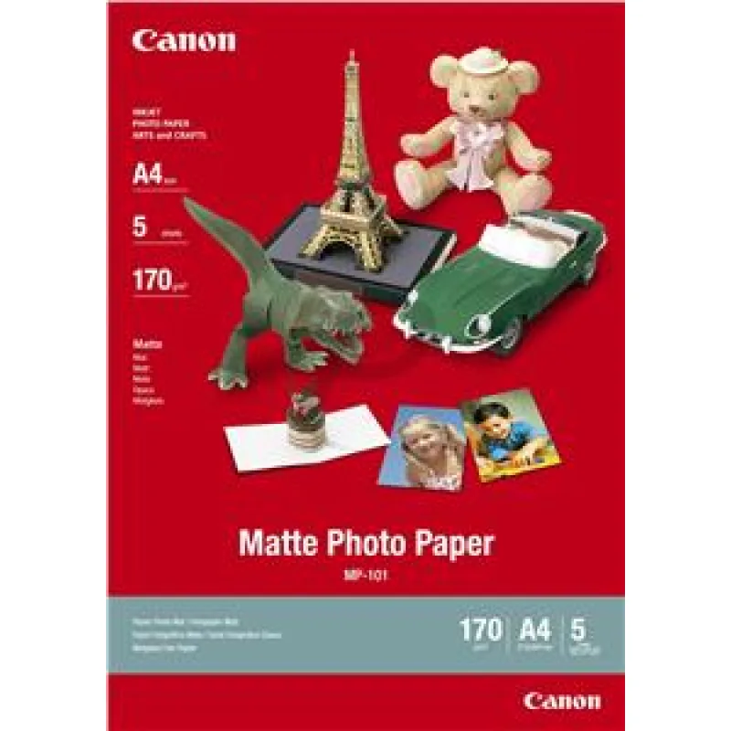Canon MP-101, A4 fotopapier matný, 5 ks, 170g/ m 7981A042