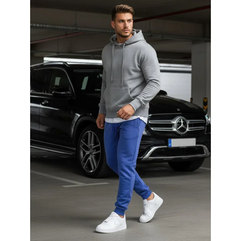 Pánske tepláky modré Dstreet UX2710 XL
