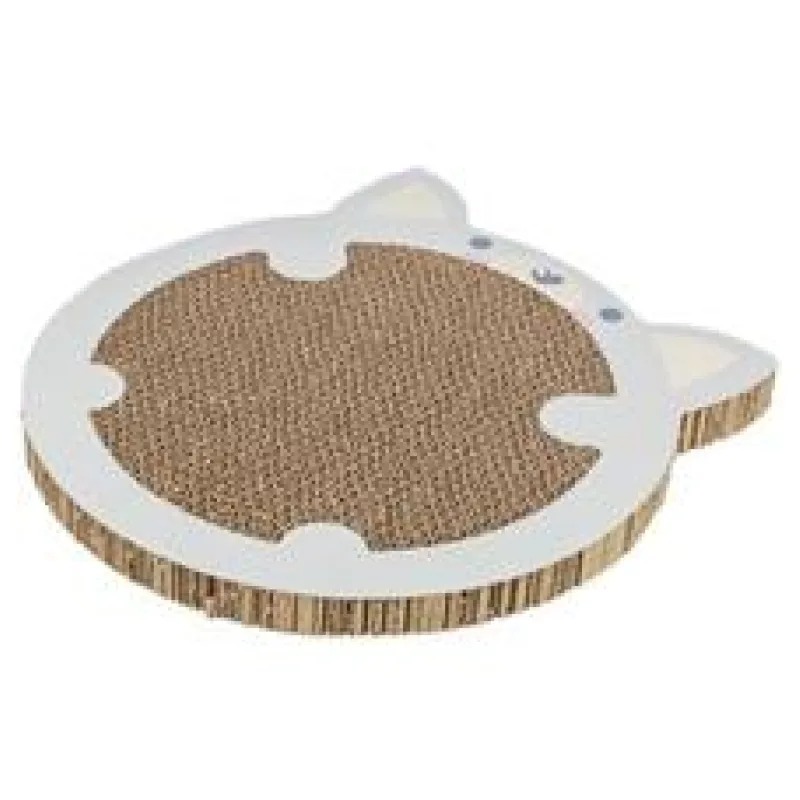 JUNIOR škrabací karton "křeček", catnip, 31 x 2,5 x 32,5 cm, šedá 1 ks