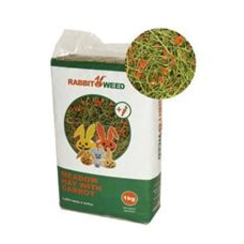Seno luční s mrkví RabbitWeed 0,6 kg