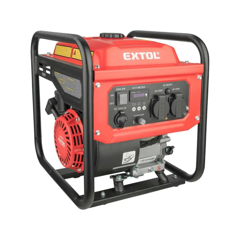 Elektrocentrála invertorová rámová 1F, 3,5kW, 7HP, ručný štart, EXTOL PREMIUM