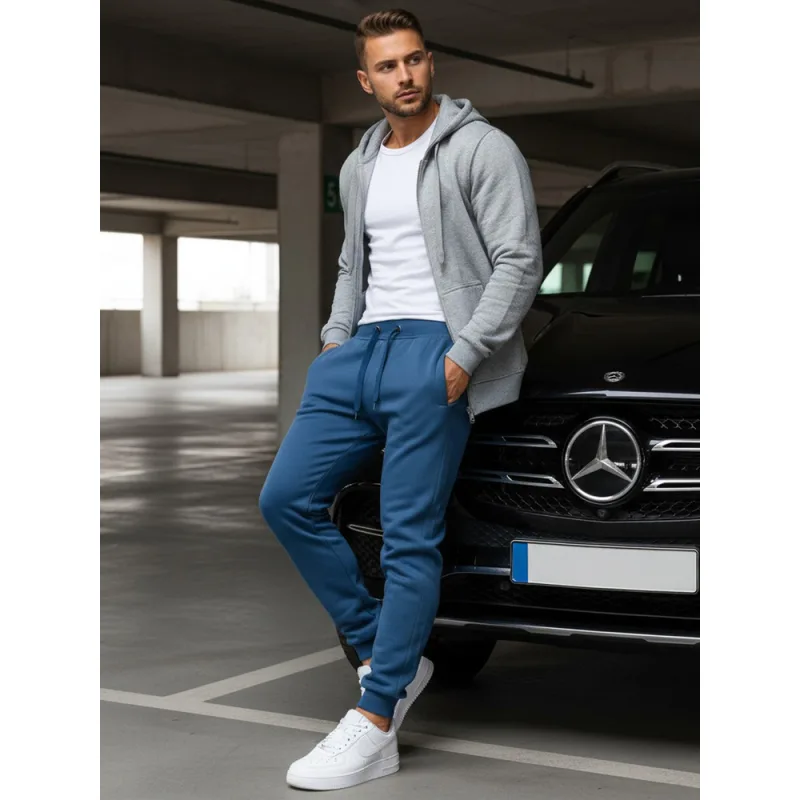 Pánske tepláky modré Dstreet UX3370 XL