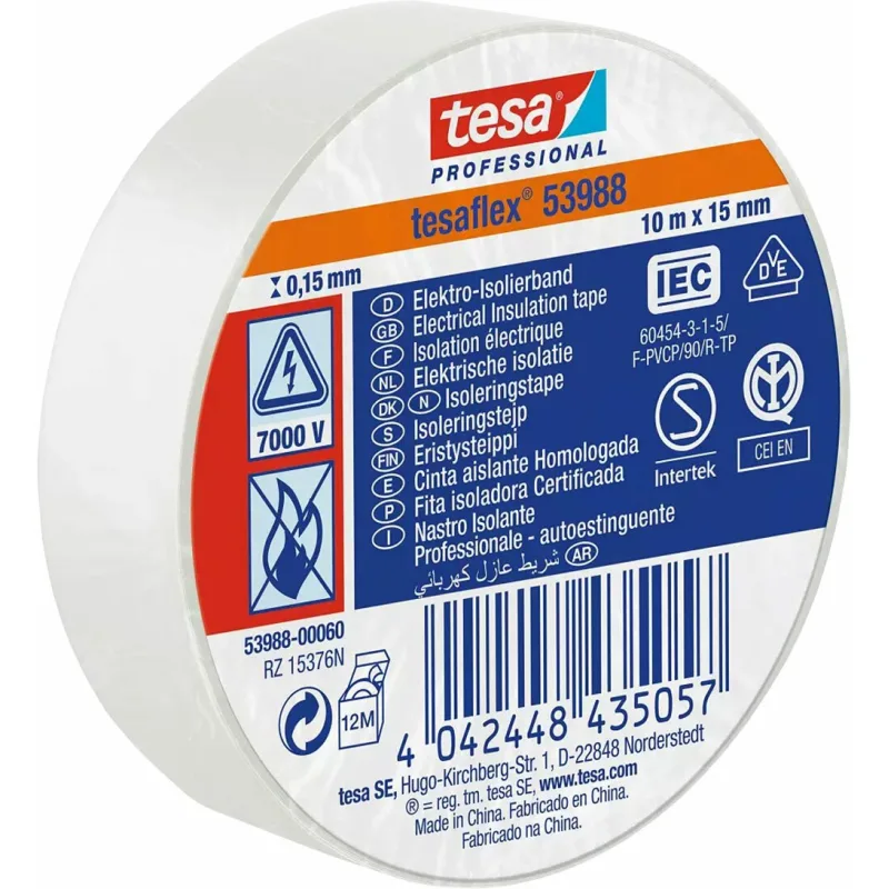 Páska 53988 elektroizolačná biela 15mm x 10m, Tesa