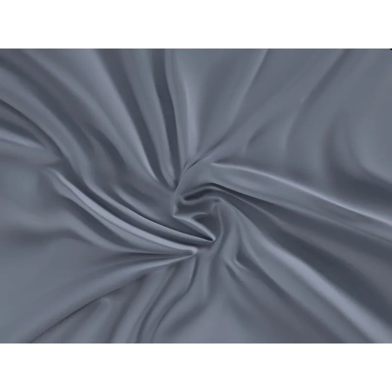 Saténové prestieradlo s gumou tmavo sivé 140x200 cm