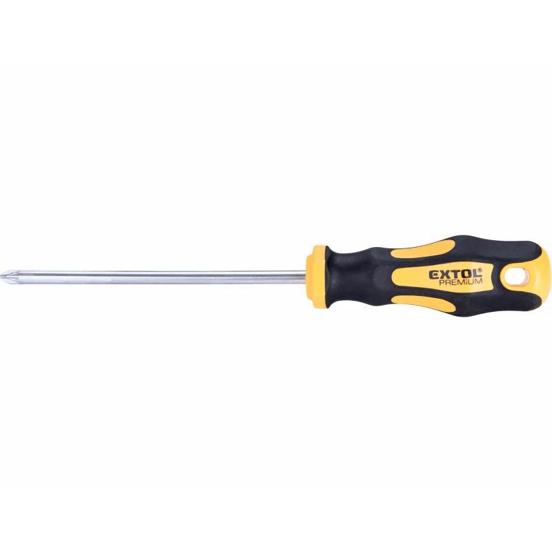 Skrutkovač krížový PH, magnetický, PZ2 x 125mm, CrV, EXTOL PREMIUM