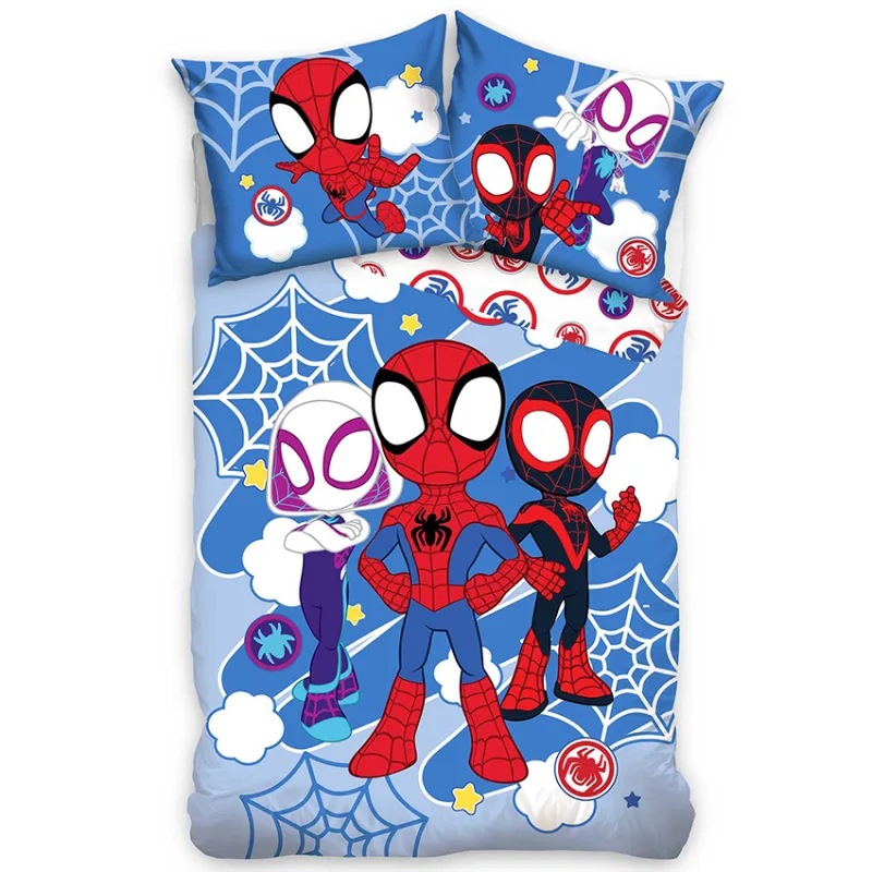 Mikroplyšové obliečky Spidey Úžasní Priatelia 140x200/70x90 cm