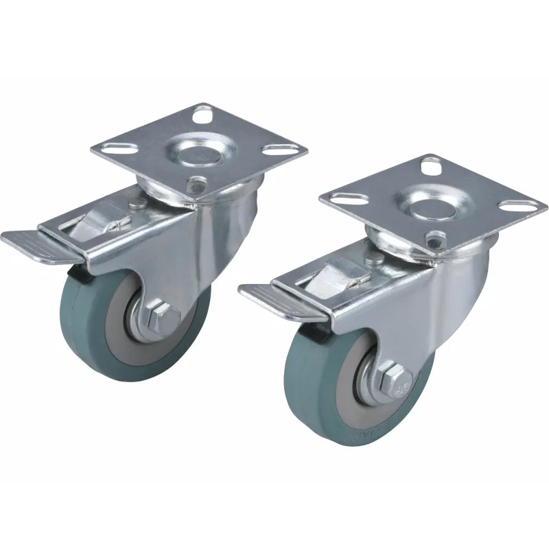 Kolieska otočné s brzdou 2ks, ⌀50mm, max. 27kg/1ks, EXTOL PREMIUM