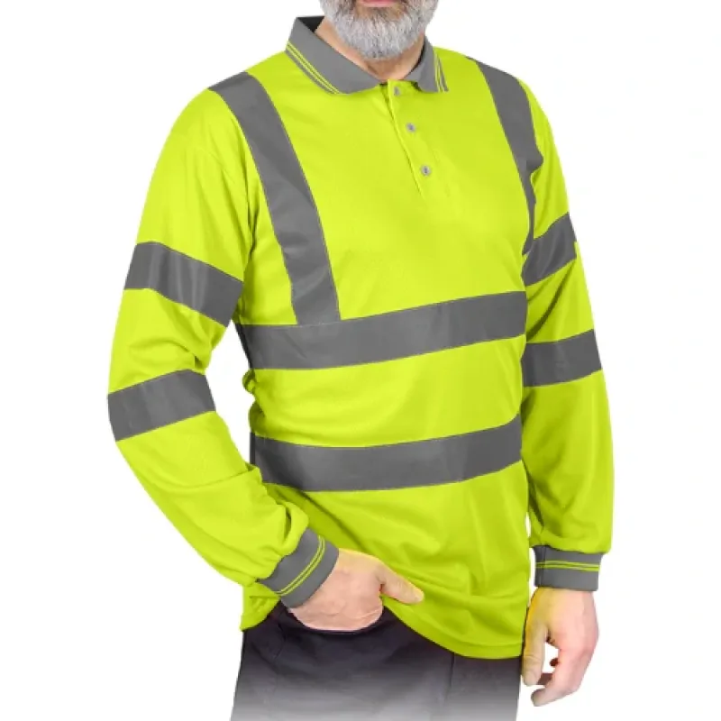 Reis POLO FLUO Y výstražné tričko žlté