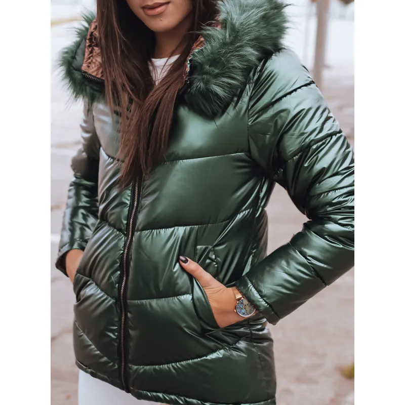 Dámska bunda PAGET zelená Dstreet TY2400 XL