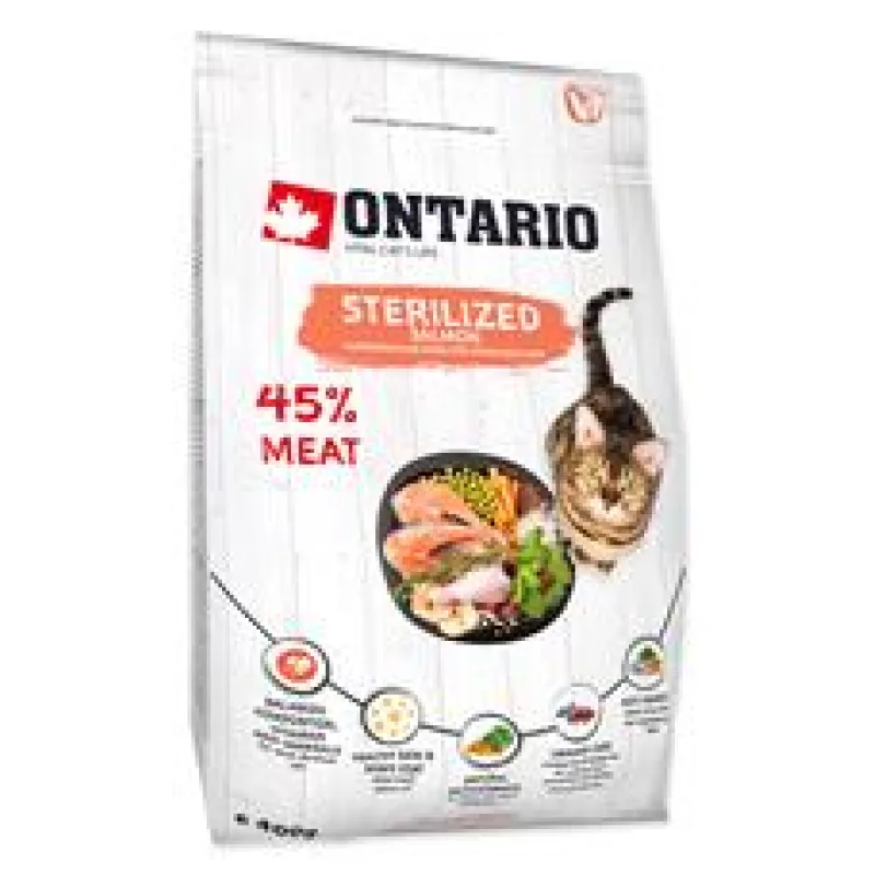 ONTARIO Cat Sterilised Salmon 6,5 kg