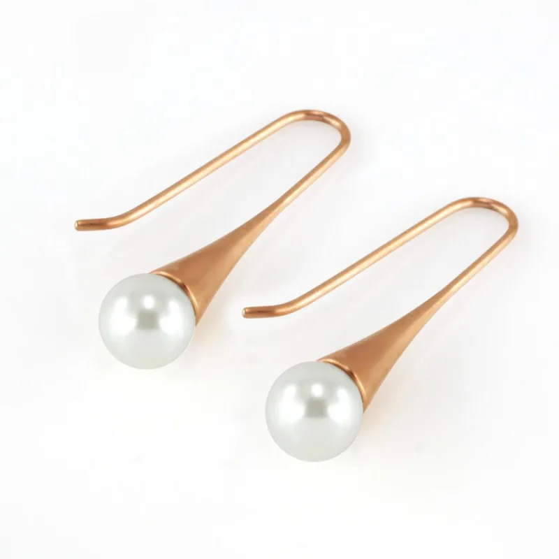 MPM Ocelové dámské náušnice 7928, zlaté SER.7927