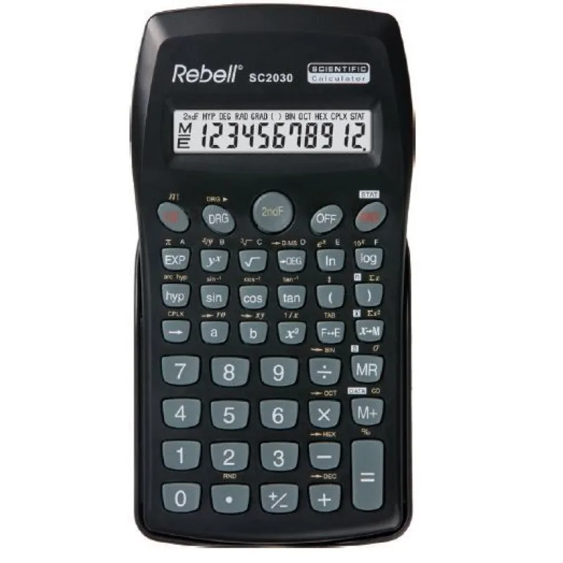 REBELL kalkulačka - SC2030 BX - černá RE-SC2030 BX