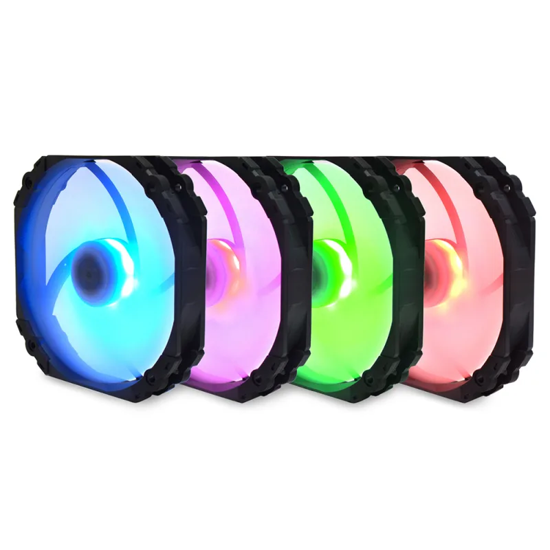 SCYTHE KF1425FD18R-P Kaze Flex 140 mm Round RGB PWM Fan 300-1800 rpm…