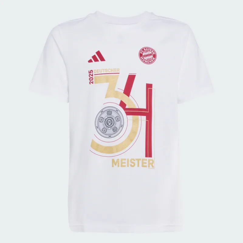 Adidas FC Bayern München - Bayern Mníchov Champions 2025 tričko biele pánske