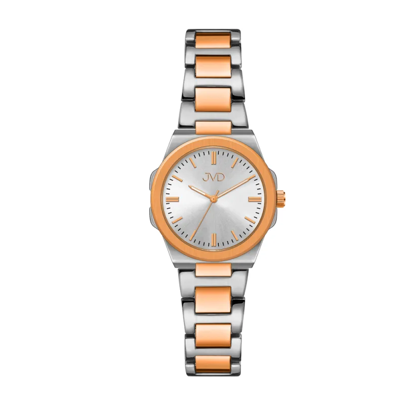 JVD Dámské rose gold designové náramkové hodinky JVD JZ215.4