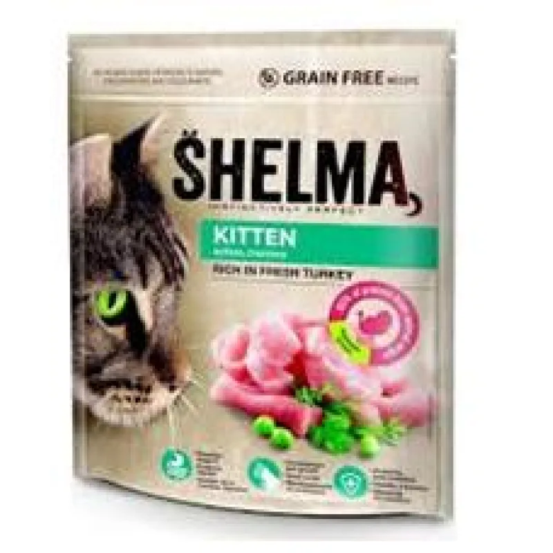 SHELMA Cat Kitten Freshmeat Turkey GF 750g