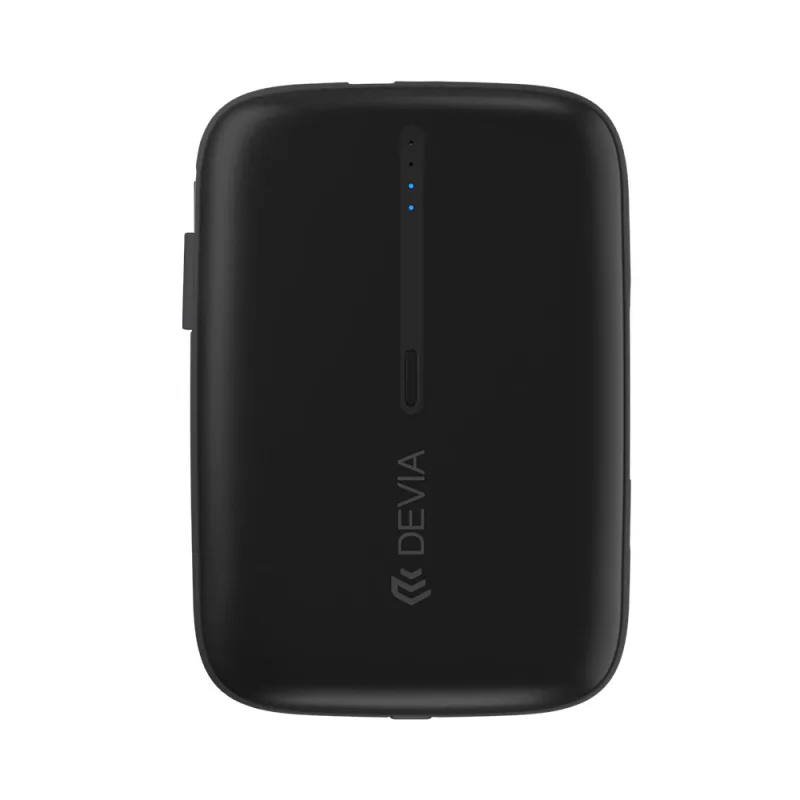 Devia powerbank Kintone Built-in Dual Cable 10000 mAh - Black…