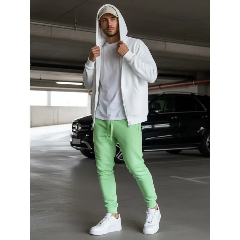 Pánske tepláky zelené Dstreet UX3451 XL