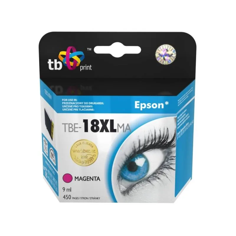 Ink. kazeta TB kompat. s Epson T1813 M 100% New TBE-18XLMA