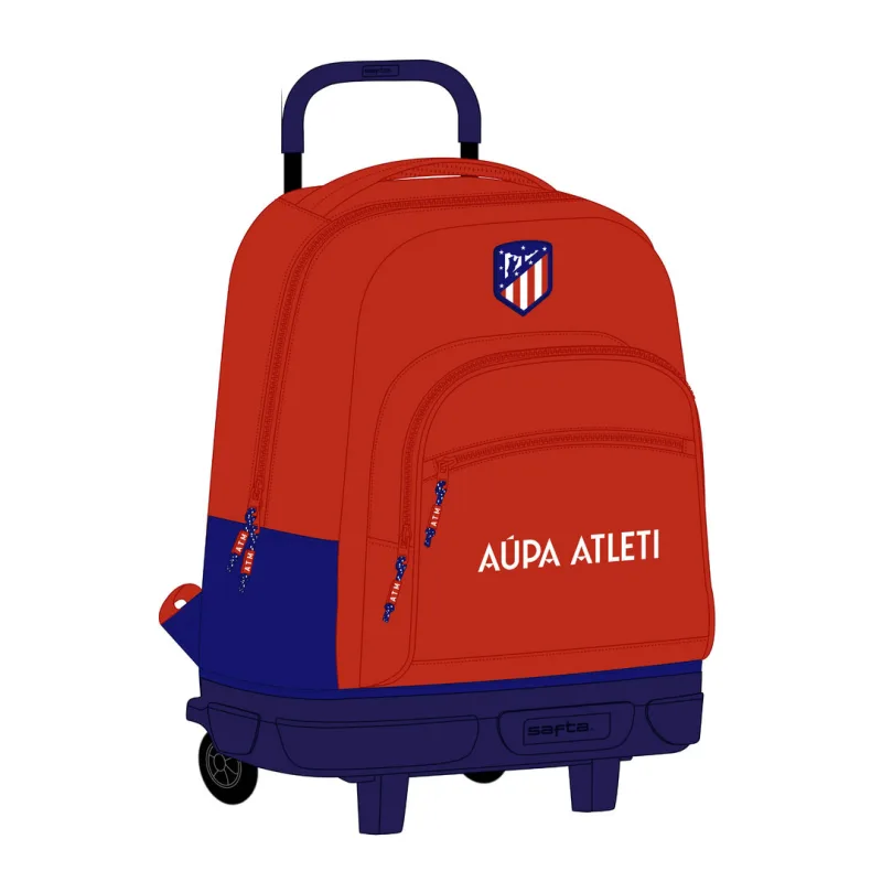 Atlético Madrid batoh/ruksak na kolieskach červeno biely