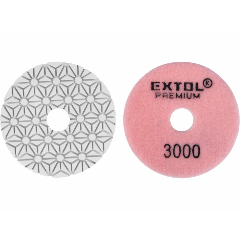 Kotúč diamantový leštiaci na suchý zips, Ø100mm, P800, EXTOL PREMIUM