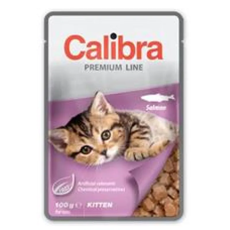 Calibra Cat kapsa Premium Kitten Salmon 5x100 g