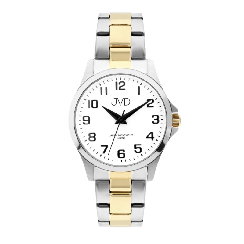 Dámské čitelné vodotěsné nerezové hodinky JVD J4190.3