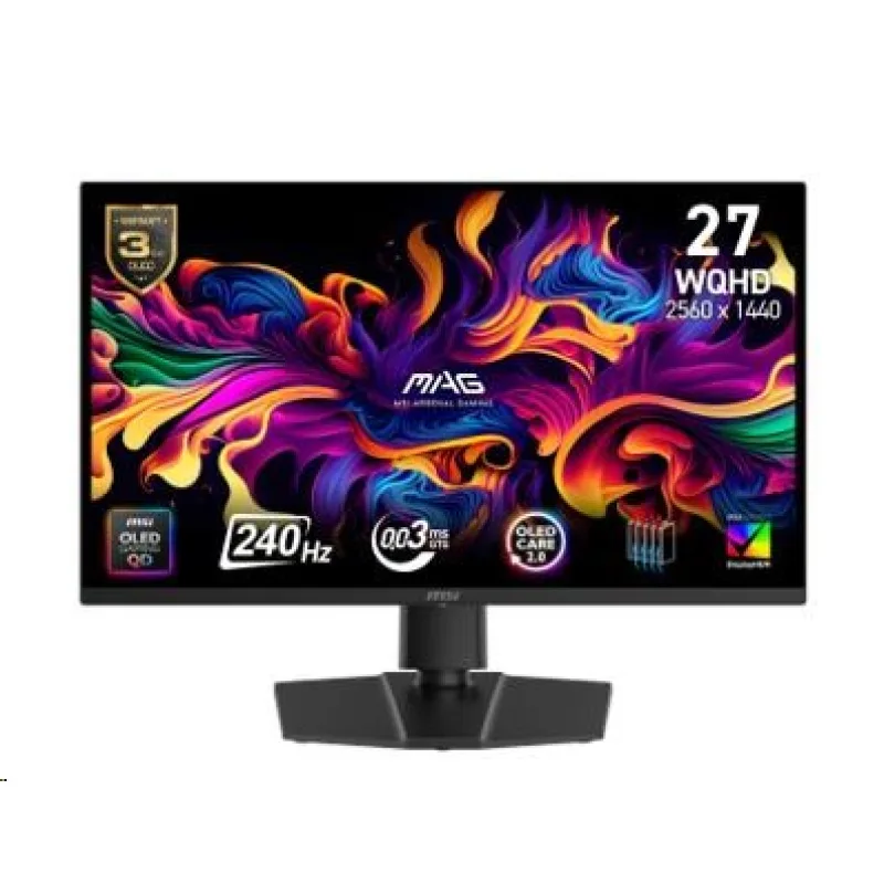 MSI LCD MAG 271QP QD-OLED X24, 26.5", QD-OLED, QHD, 240Hz, 0, 03ms, …