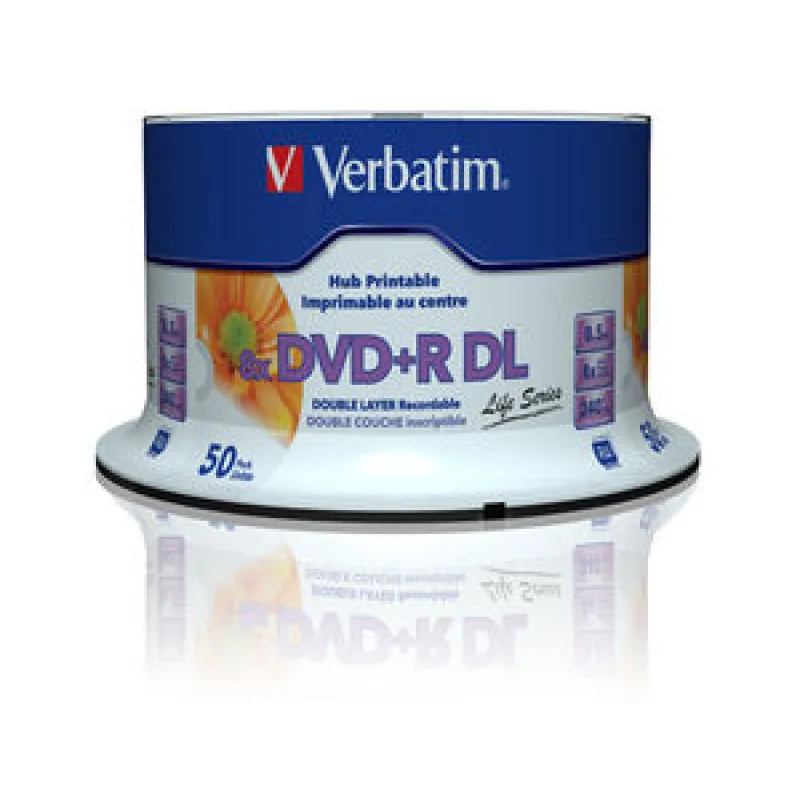 VERBATIM DVD+R DL (8xPrintable, 8, 5 GB), 50 cake 97693