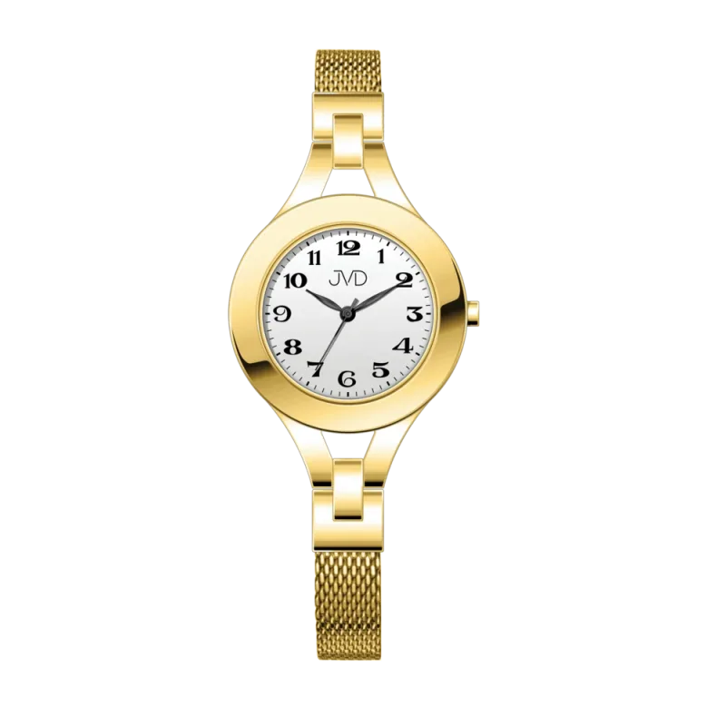 JVD Dámské náramkové zlacené elegantní šperkové hodinky JVD JG1040.3